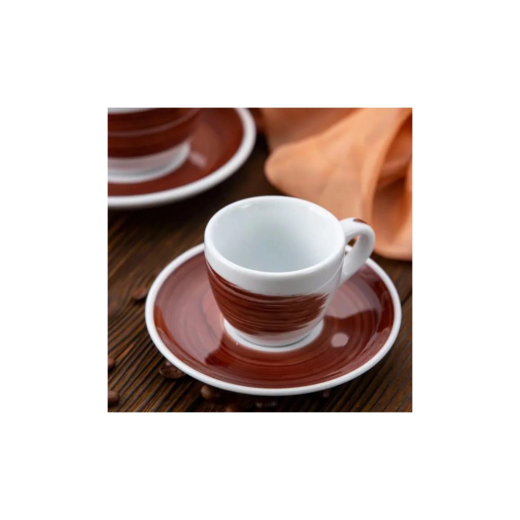 Чашка Ancap cappuccino large 260 мл, серія Verona Millecolori Brown (35130) - фото 4 Чашка Ancap cappuccino large 260 мл, серія Verona Millecolori Brown (35130) - фото 4