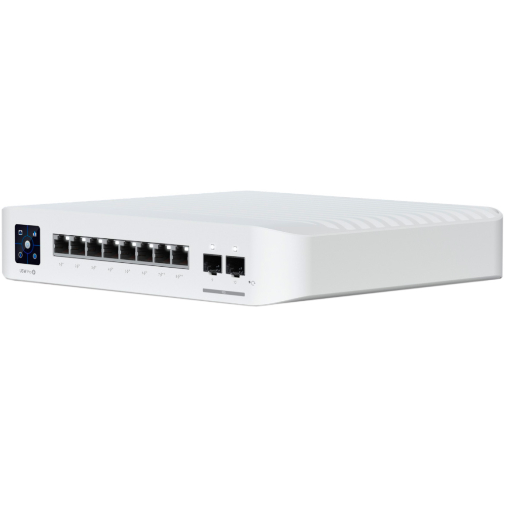 Комутатор мережевий Ubiquiti USW-PRO-8-POE Комутатор мережевий Ubiquiti USW-PRO-8-POE