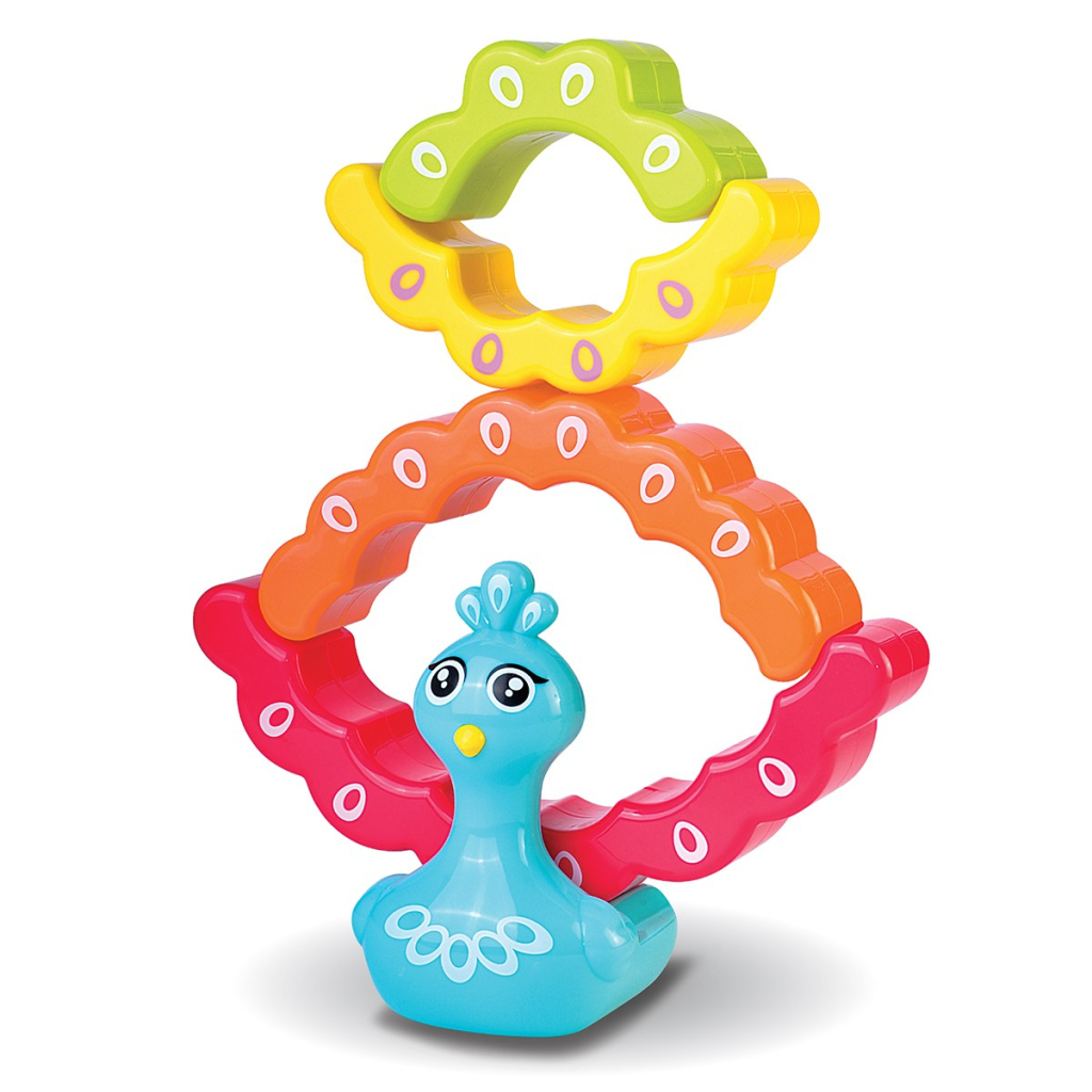 Розвиваюча іграшка Kiddi Smart Веселкове павенятко (4508-KS) - фото 4 Розвиваюча іграшка Kiddi Smart Веселкове павенятко (4508-KS) - фото 4