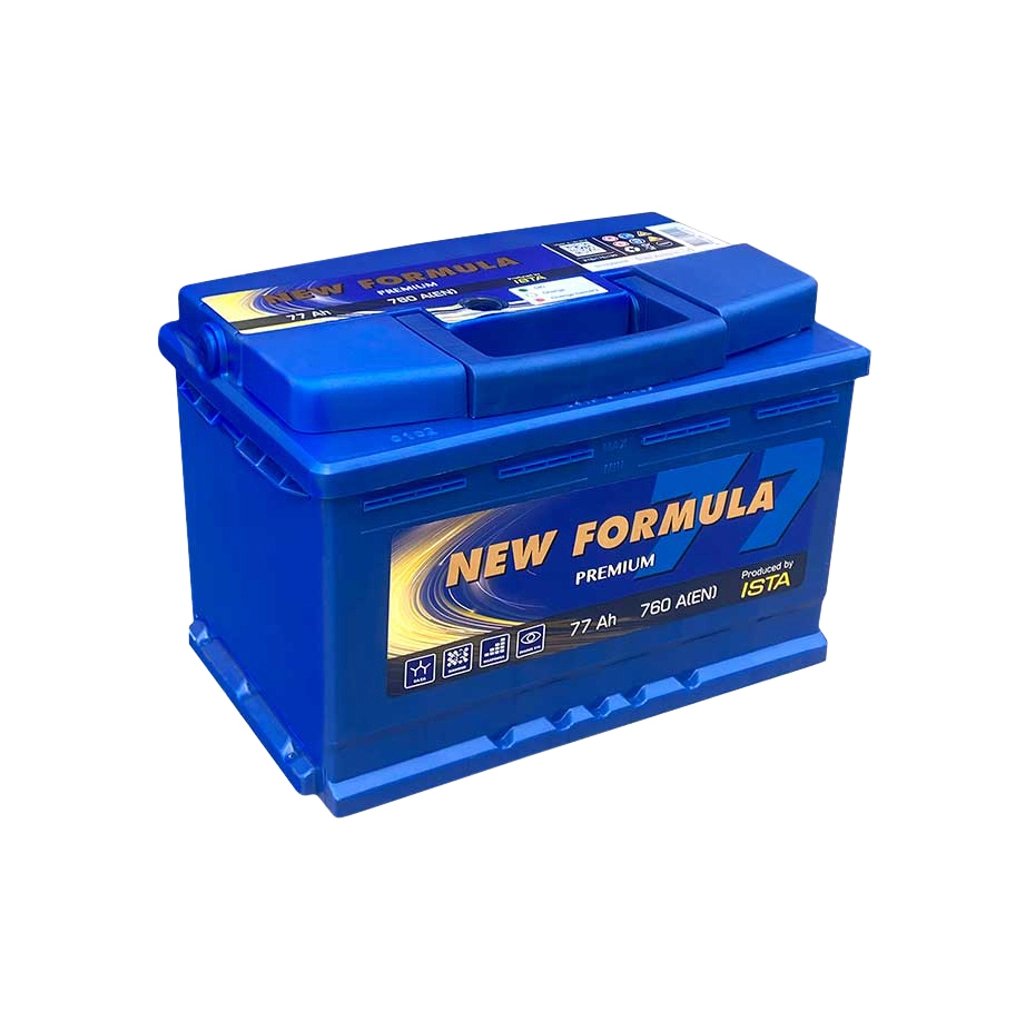 Акумулятор автомобільний NEW FORMULA PREMIUM 77Ah Ев (-/+) (760EN) (5772304209) Акумулятор автомобільний NEW FORMULA PREMIUM 77Ah Ев (-/+) (760EN) (5772304209)