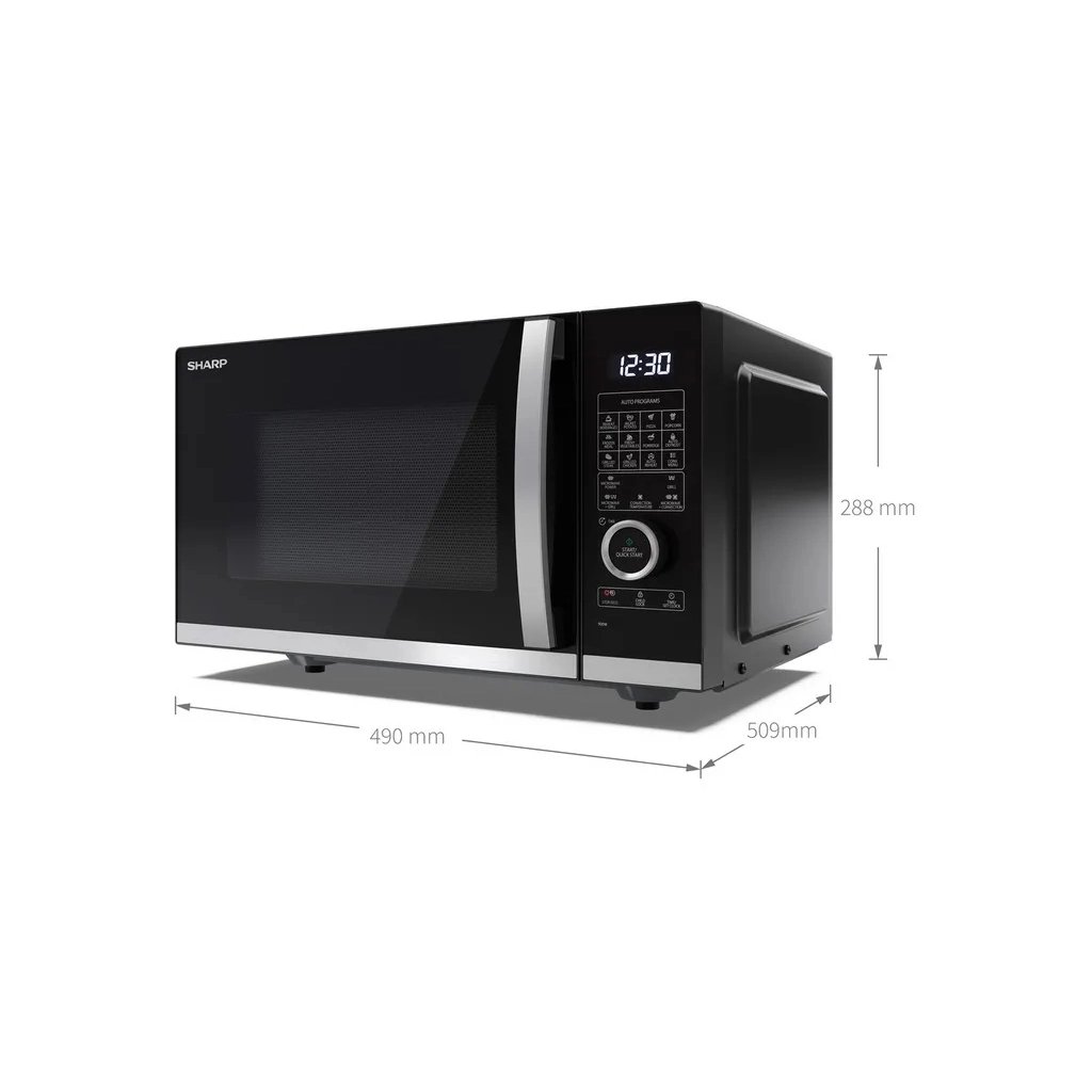 Мікрохвильова піч Sharp YC-QC254AE-B - фото 6 Мікрохвильова піч Sharp YC-QC254AE-B - фото 6