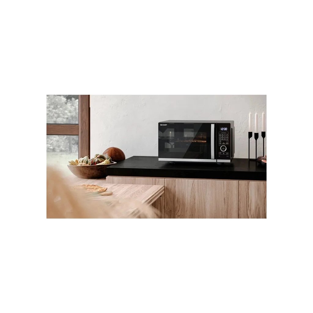 Мікрохвильова піч Sharp YC-QC254AE-B - фото 8 Мікрохвильова піч Sharp YC-QC254AE-B - фото 8