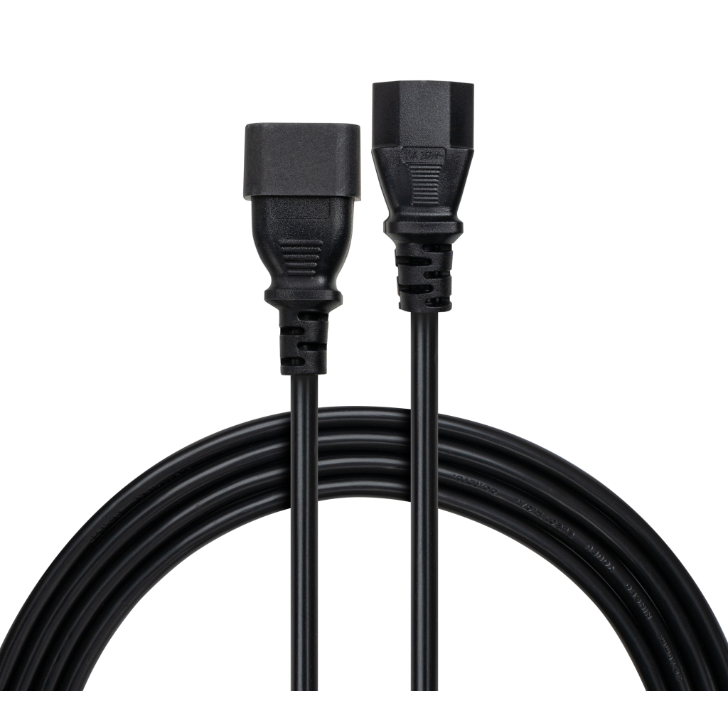 Кабель живлення C13 to C14 1.8m 0.75mm2 Rezone (RZPC-13141875) - фото 1