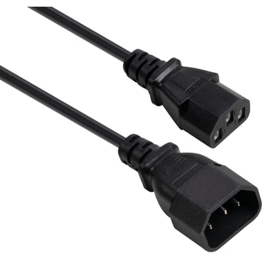 Кабель живлення C13 to C14 1.8m 0.75mm2 copper Vinga (VYPCC13141875CU) - фото 1