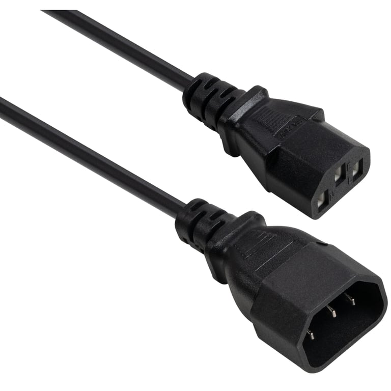 Кабель живлення C13 to C14 1.8m 0.75mm2 copper Vinga (VYPCC13141875CU) - фото 1