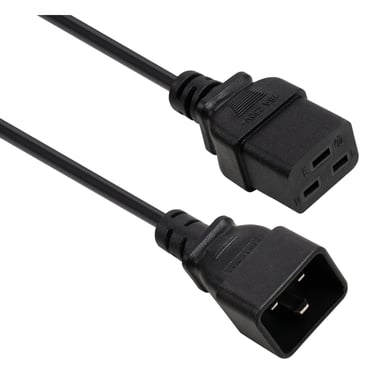 Кабель живлення C19 to C20 1.8m 1.5mm2 copper Vinga (VYPCC19201815CU) - фото 1