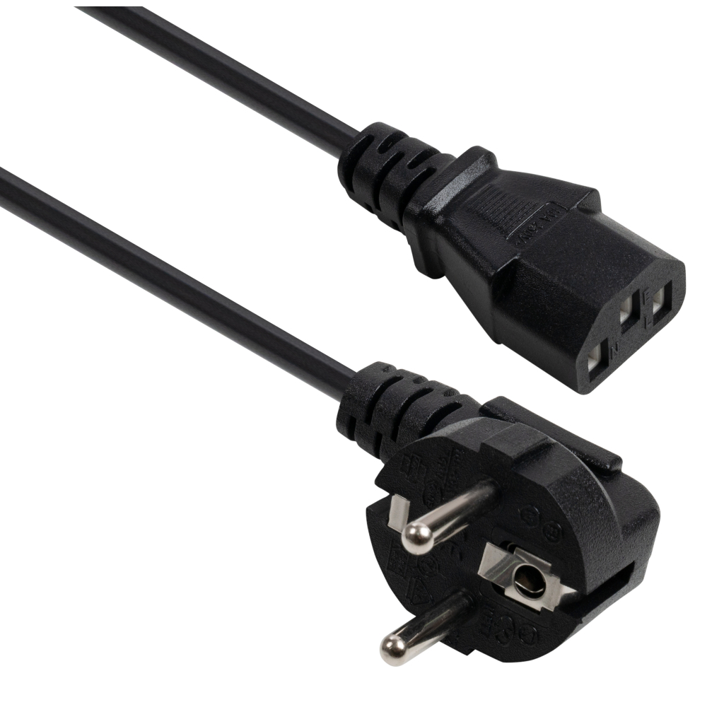 Кабель живлення C13 3.0m 1.5mm2 copper Vinga (VYPCC13315CU) - фото 1