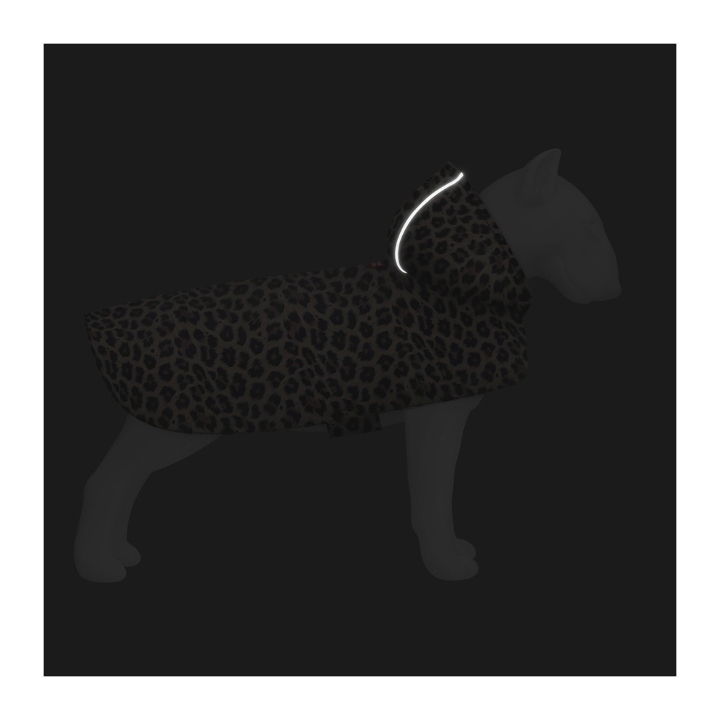 Дощовик для тварин WAUDOG Clothes Накидка з капюшоном Леопард L (358-4066) - фото 5 Дощовик для тварин WAUDOG Clothes Накидка з капюшоном Леопард L (358-4066) - фото 5