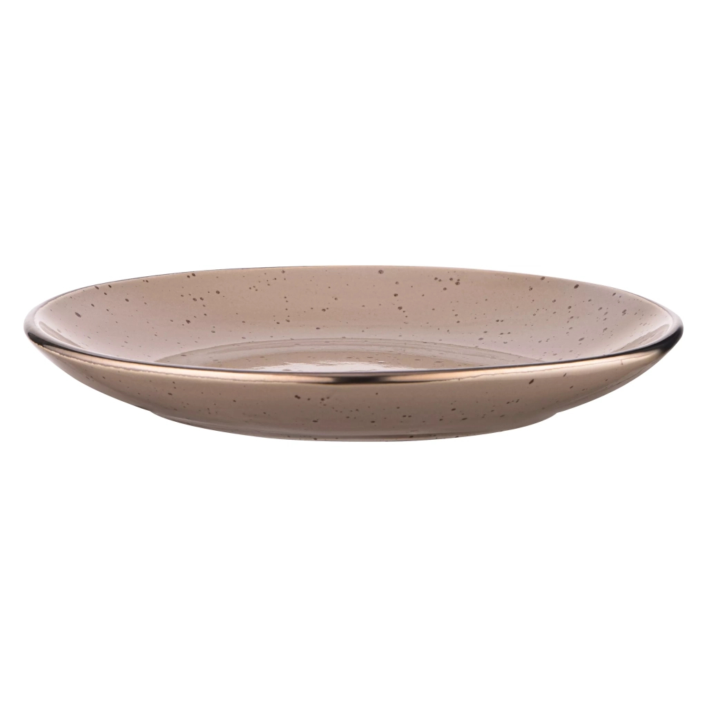 Тарілка Ardesto Emilia, 20см, кераміка, коричневий (AR0819EBR) - фото 3 Тарілка Ardesto Emilia, 20см, кераміка, коричневий (AR0819EBR) - фото 3