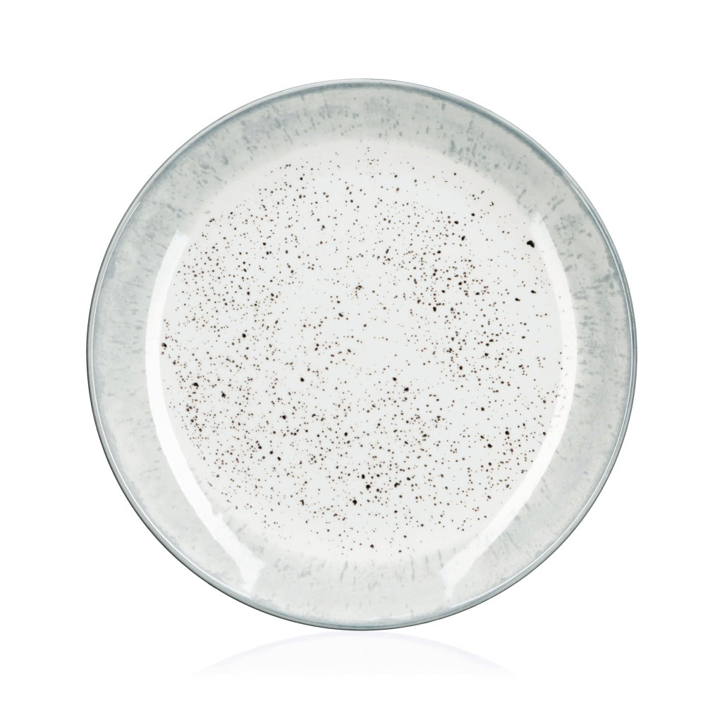 Тарілка Ardesto Siena, 19см, порцеляна, біло-сірий (AR2919SW) Тарілка Ardesto Siena, 19см, порцеляна, біло-сірий (AR2919SW)
