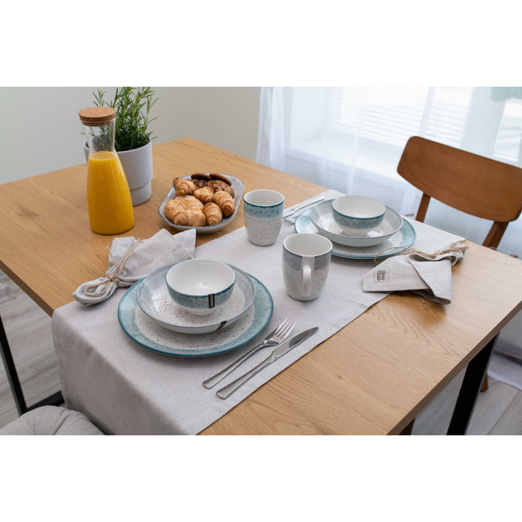 Тарілка Ardesto Siena, 27см, порцеляна, біло-блакитний (AR2927SWB) - фото 3 Тарілка Ardesto Siena, 27см, порцеляна, біло-блакитний (AR2927SWB) - фото 3