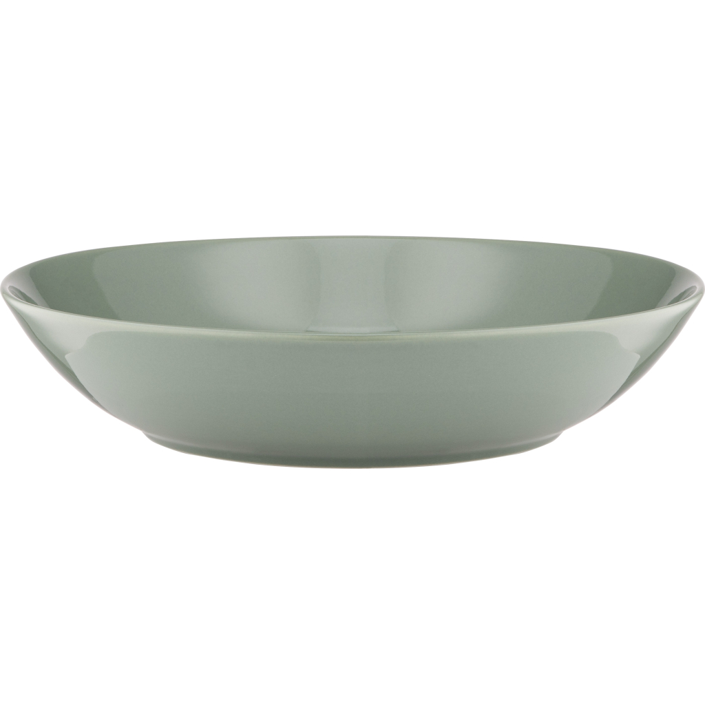 Тарілка Ardesto Capri, 630мл, 20см, порцеляна, зелений (AR0520CG)