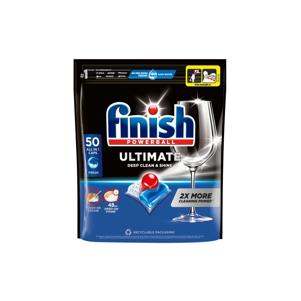 Таблетки для посудомийних машин Finish Ultimate All in 1 50 шт. (5908252002894) - фото 1