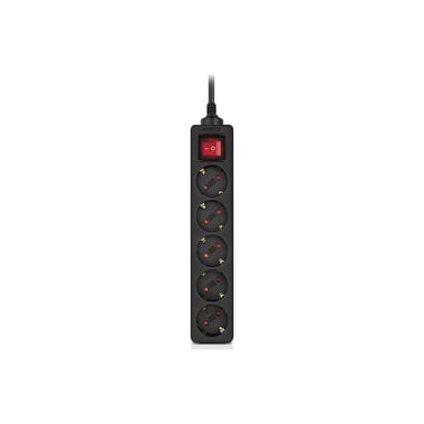 Мережевий фільтр живлення REAL-EL RS-PROTECT M 10m, black (EL122300037) - фото 1