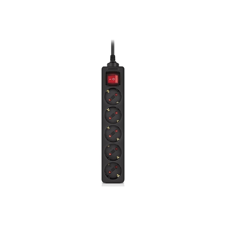 Мережевий фільтр живлення REAL-EL RS-PROTECT M 10m, black (EL122300037) - фото 1