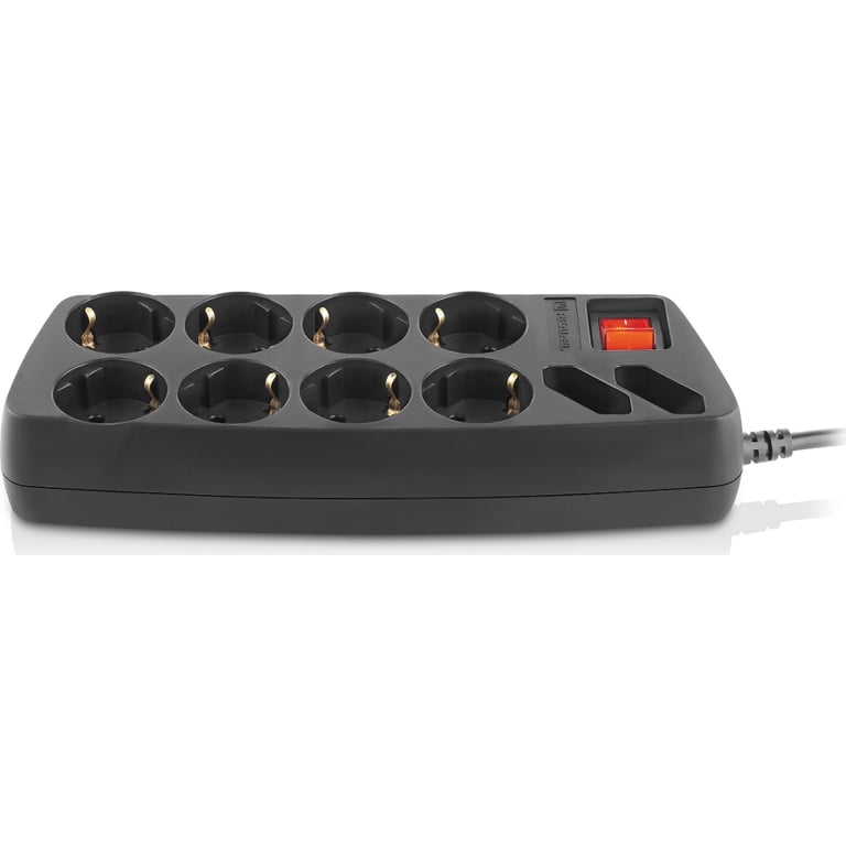 Мережевий фільтр живлення REAL-EL REAL-EL RS-10 Protect, 5m, black (EL122300040) - фото 4
