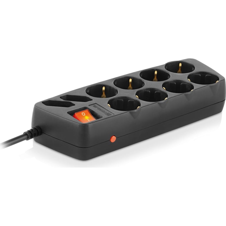 Мережевий фільтр живлення REAL-EL REAL-EL RS-10 Protect, 5m, black (EL122300040) - фото 6