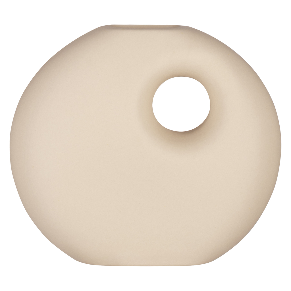 Ваза Ardesto Capri, 14х12см, порцеляна, бежевий (AR3809B) - фото 1