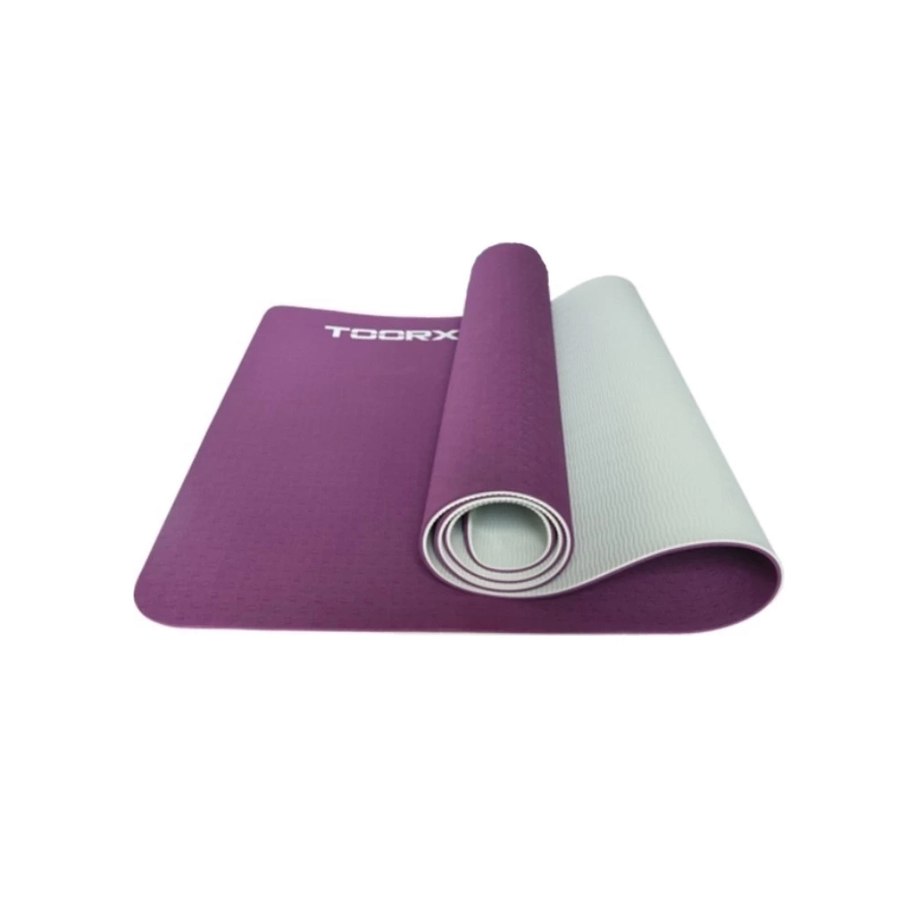 Килимок для йоги Toorx Professional TPE 183 х 60 х 0,6 см Burgundi/Perla (MAT-184) (931142) - фото 1