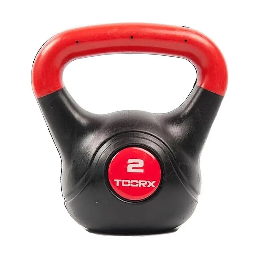 Гиря Toorx PVC 2 кг Black/Orange (KRP-2) (931124) - фото 1