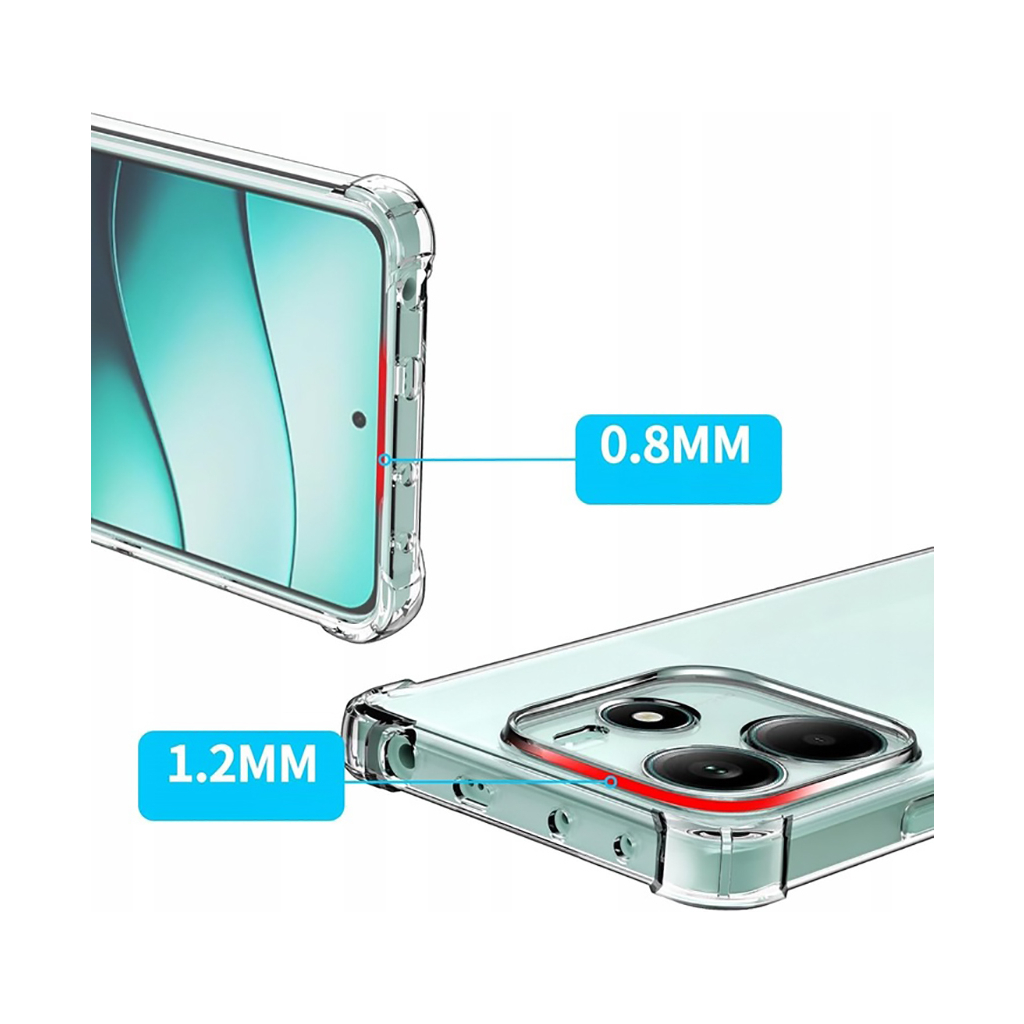 Чохол до мобільного телефона BeCover Anti-Shock Xiaomi Redmi Note 14 5G Clear (712786) - фото 3 Чохол до мобільного телефона BeCover Anti-Shock Xiaomi Redmi Note 14 5G Clear (712786) - фото 3