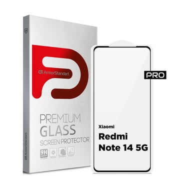 Скло захисне Armorstandart Pro Xiaomi Redmi Note 14 5G Black (ARM83175) - фото 1