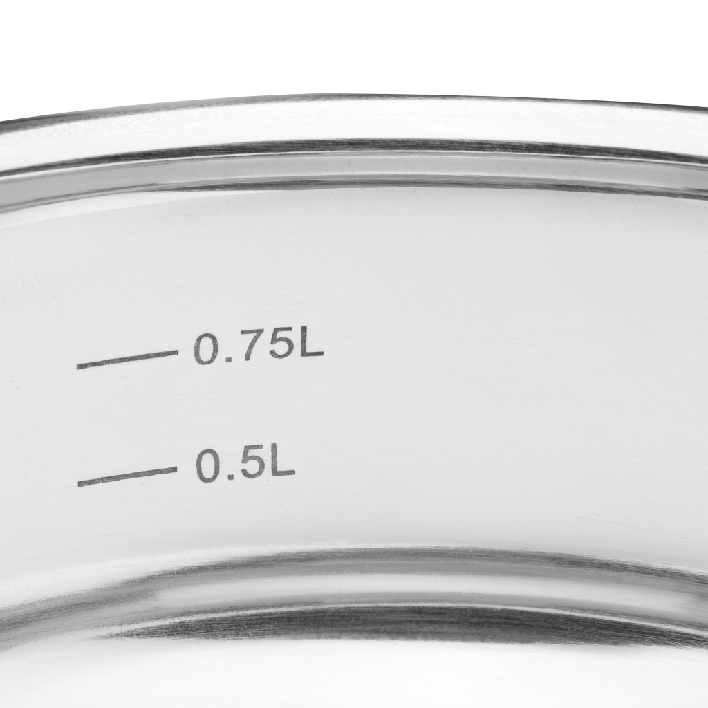 Ківш Ardesto Gemini Liguria, 1.3л, нержавіюча сталь (AR4313GB) - фото 2 Ківш Ardesto Gemini Liguria, 1.3л, нержавіюча сталь (AR4313GB) - фото 2