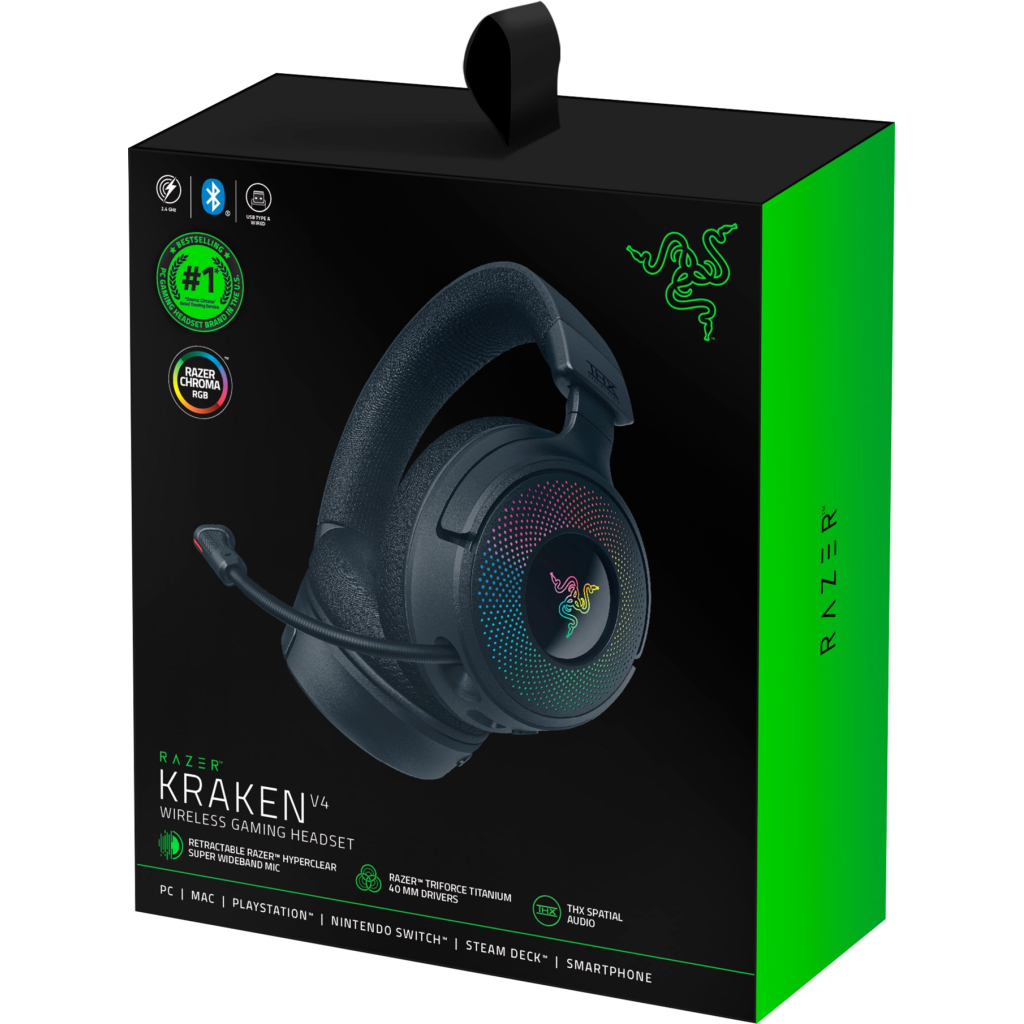 Навушники Razer Kraken V4 Black (RZ04-05170100-R3M1) - фото 8 Навушники Razer Kraken V4 Black (RZ04-05170100-R3M1) - фото 8