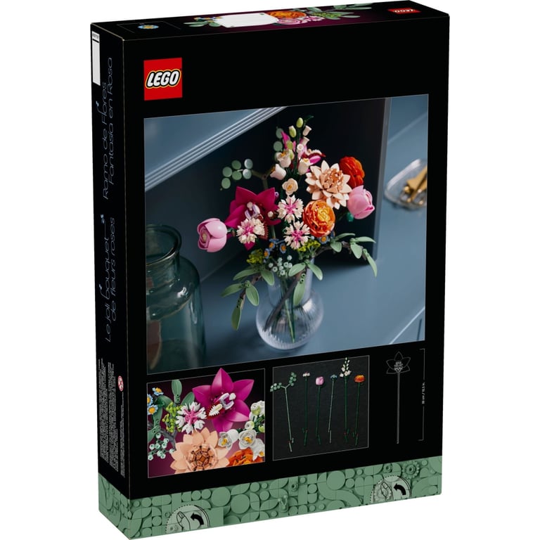 Конструктор LEGO Botanicals Милий рожевий букет квітів (10342) - фото 10