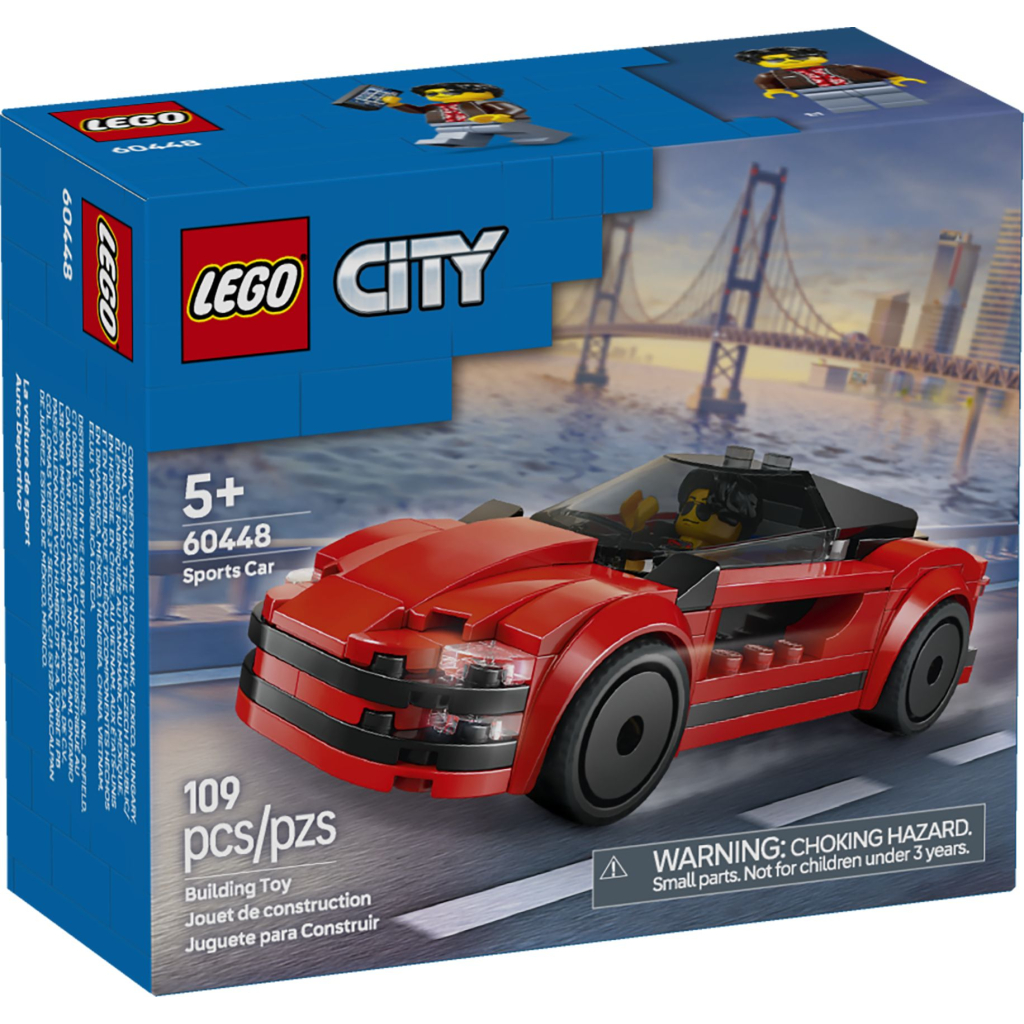 Конструктор LEGO City Червоний спортивний автомобіль (60448) - фото 1 Конструктор LEGO City Червоний спортивний автомобіль (60448) - фото 1