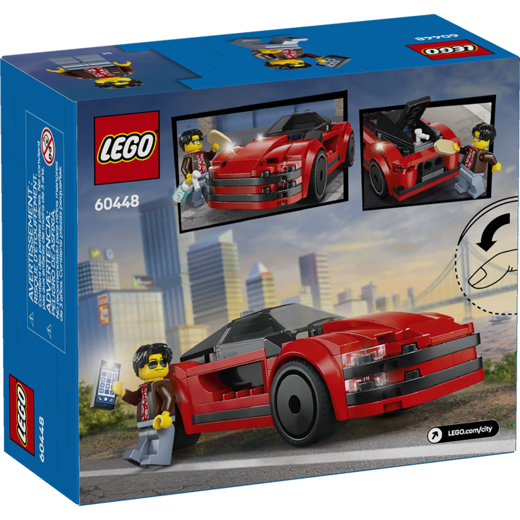 Конструктор LEGO City Червоний спортивний автомобіль (60448) - фото 8 Конструктор LEGO City Червоний спортивний автомобіль (60448) - фото 8