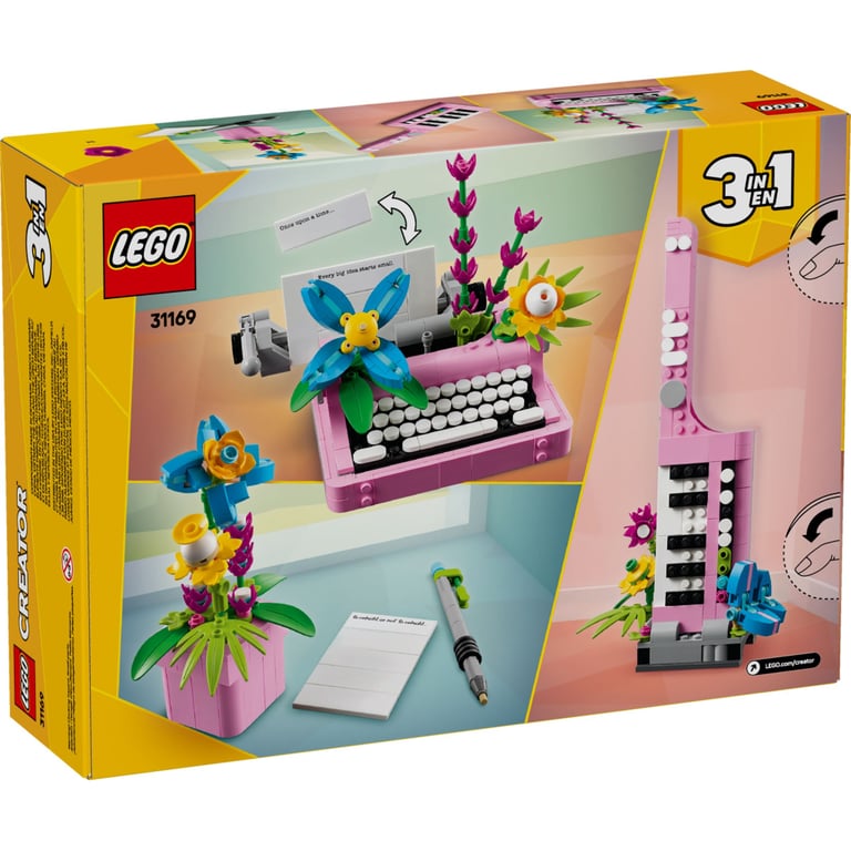 Конструктор LEGO Creator Друкарська машинка з квітами (31169) - фото 11