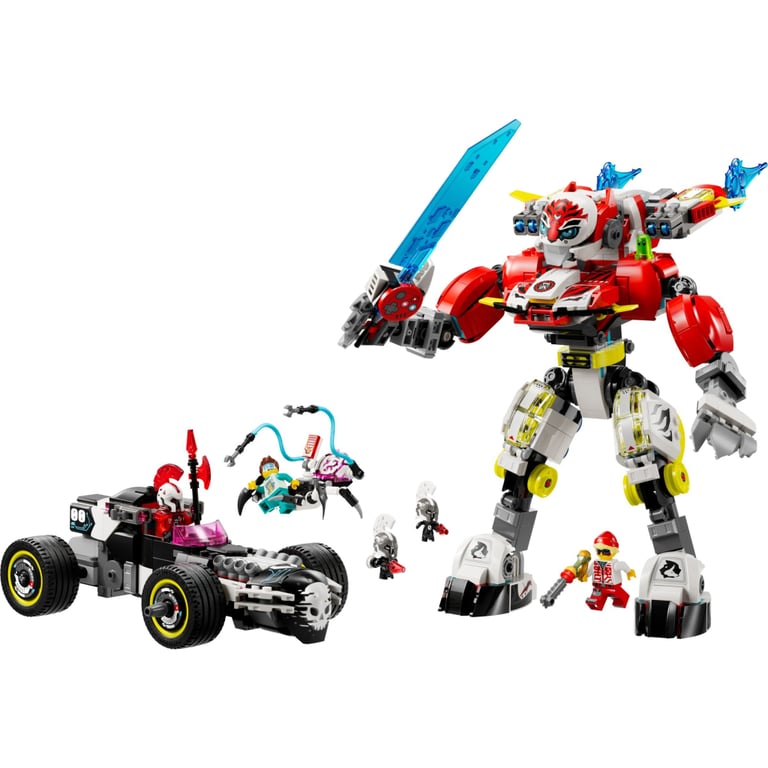 Конструктор LEGO DREAMZzz Робот-тигр Купера та Хот-род авто Зеро (71497) - фото 2