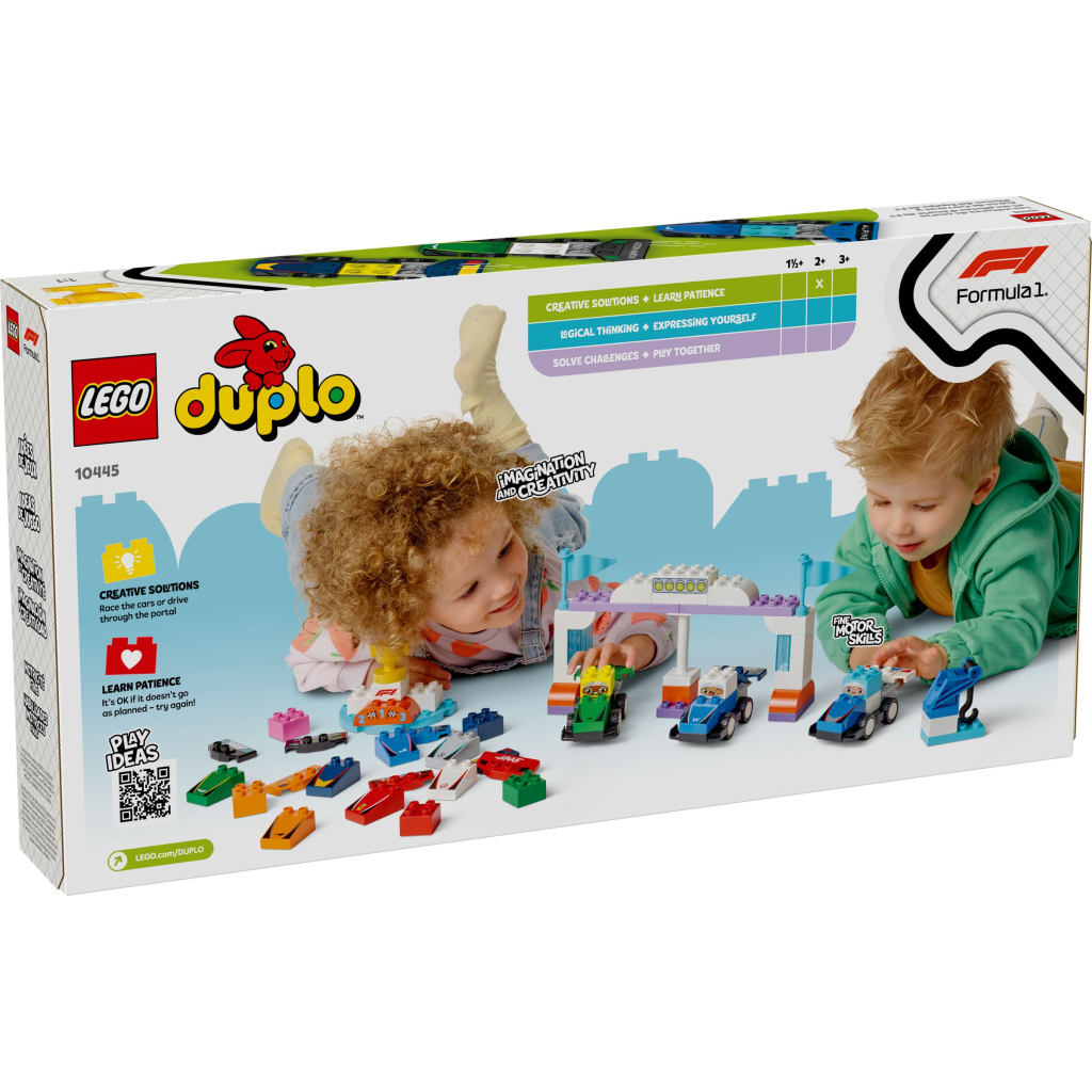 Конструктор LEGO DUPLO Town Автомобілі для перегонів і пілоти команд Формули-1 (10445) - фото 1 Конструктор LEGO DUPLO Town Автомобілі для перегонів і пілоти команд Формули-1 (10445) - фото 1