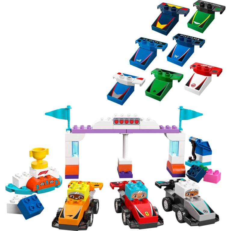 Конструктор LEGO DUPLO Town Автомобілі для перегонів і пілоти команд Формули-1 (10445) - фото 2