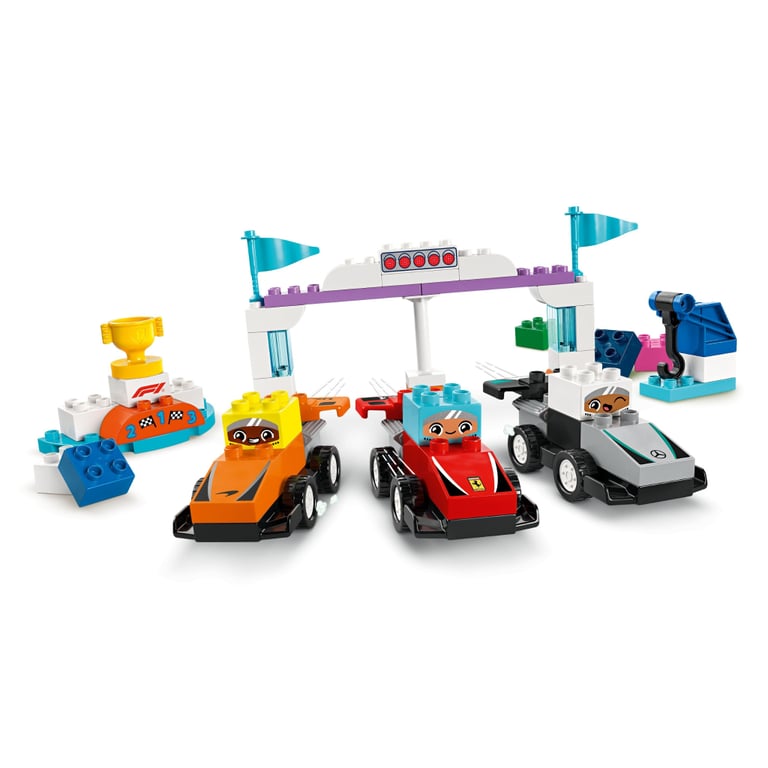 Конструктор LEGO DUPLO Town Автомобілі для перегонів і пілоти команд Формули-1 (10445) - фото 5