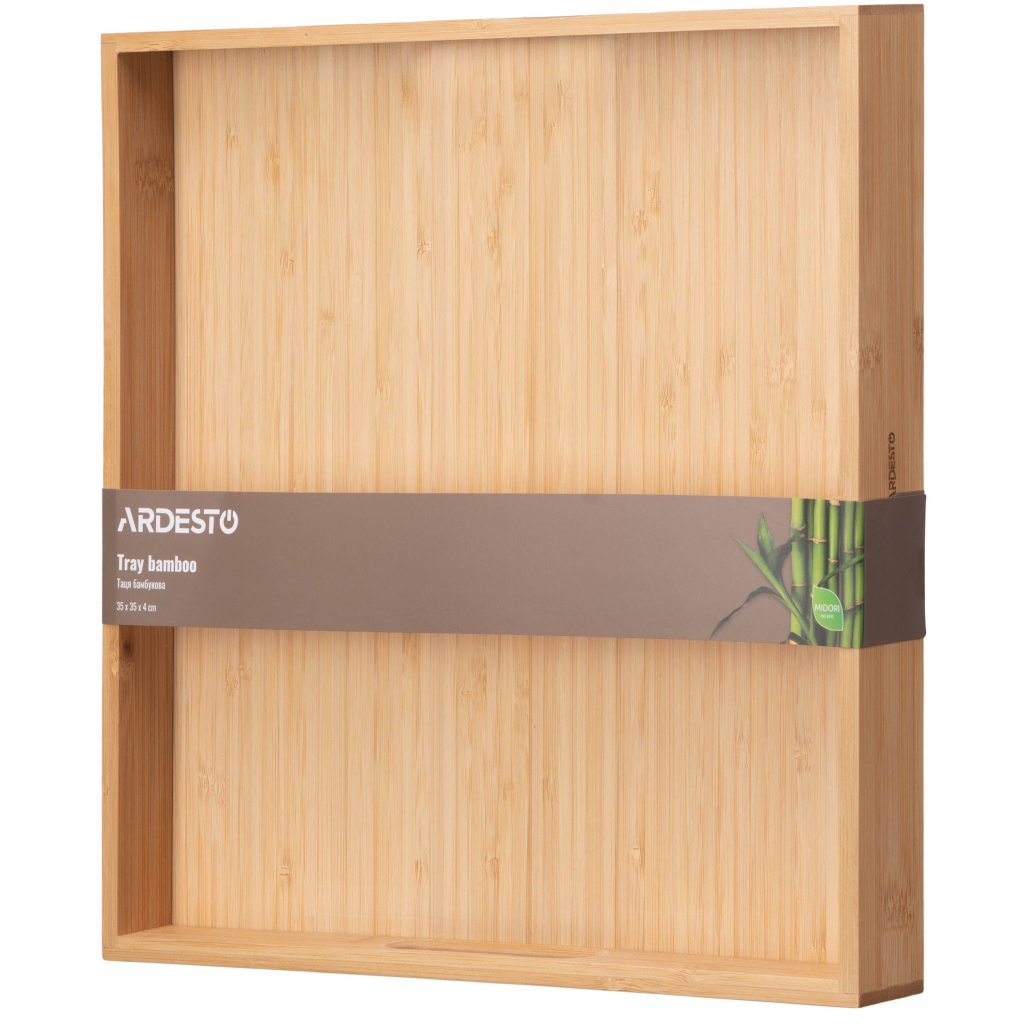 Таця Ardesto Midori, 35х35х4см, бамбук, квадратна (AR1435BM) - фото 4 Таця Ardesto Midori, 35х35х4см, бамбук, квадратна (AR1435BM) - фото 4