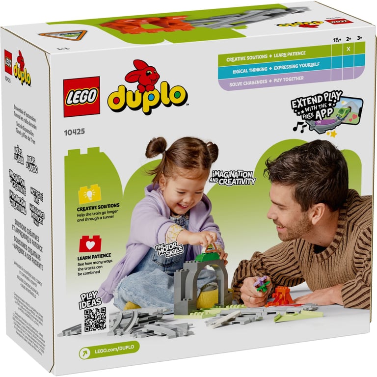 Конструктор LEGO DUPLO Town Додатковий набір. Залізничний тунель і колії (10425) - фото 7