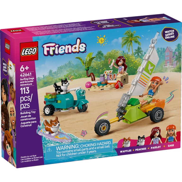 Конструктор LEGO Friends Собачі пригоди на серфі та скутері (42641) - фото 1