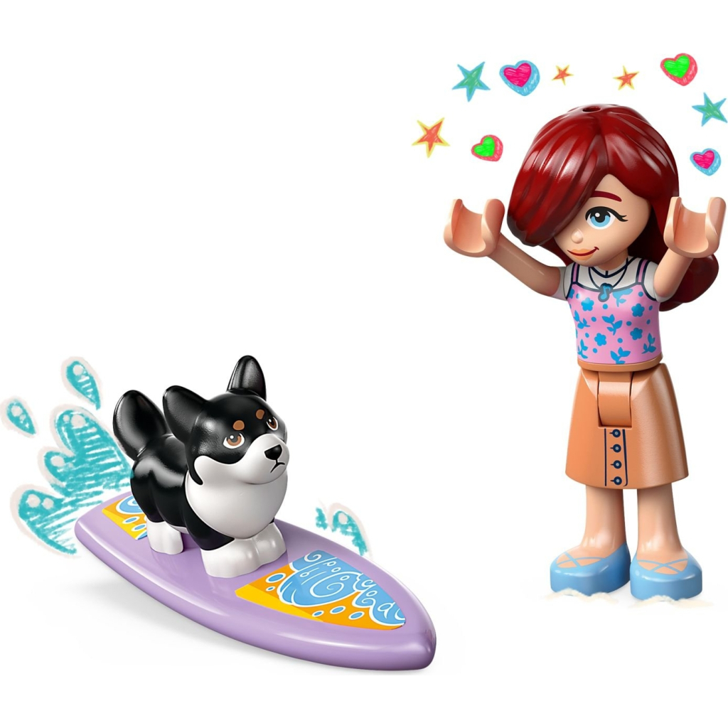 Конструктор LEGO Friends Собачі пригоди на серфі та скутері (42641) - фото 6 Конструктор LEGO Friends Собачі пригоди на серфі та скутері (42641) - фото 6