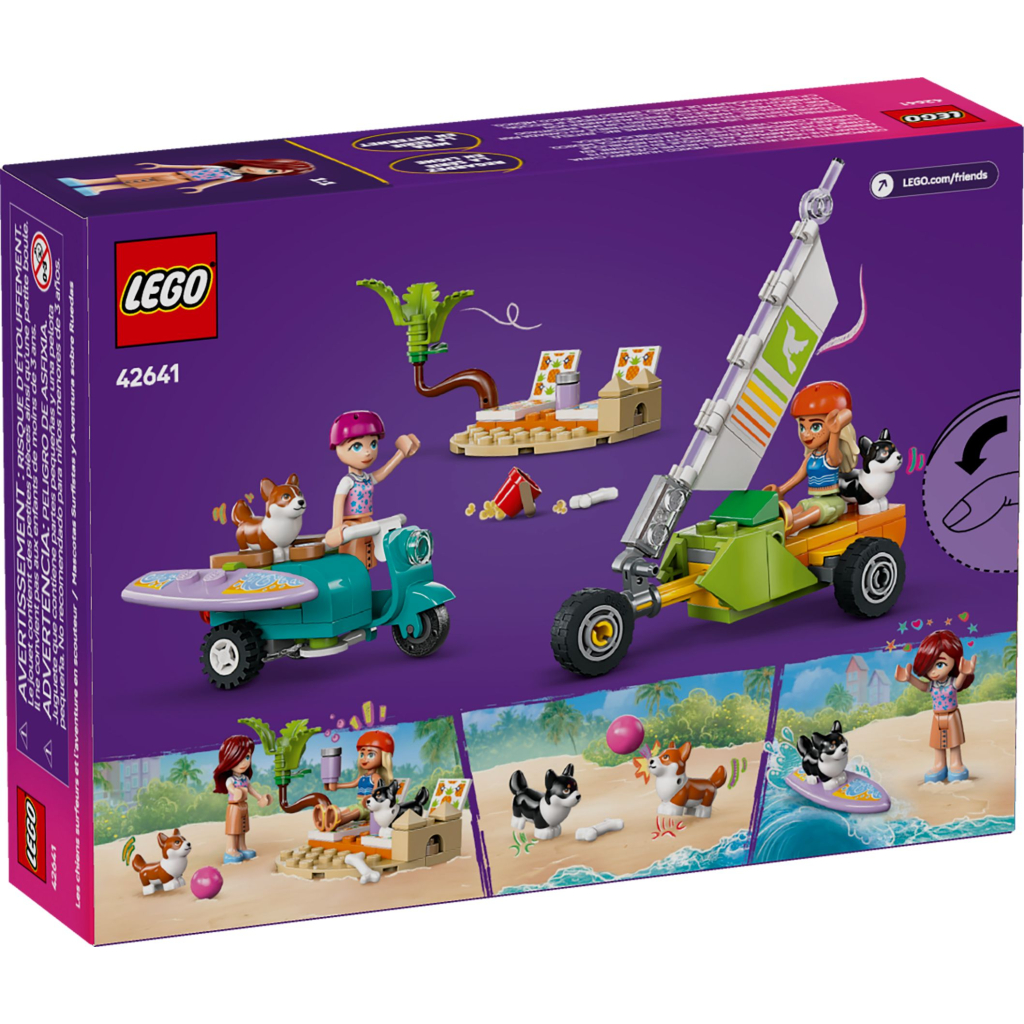 Конструктор LEGO Friends Собачі пригоди на серфі та скутері (42641) - фото 8 Конструктор LEGO Friends Собачі пригоди на серфі та скутері (42641) - фото 8