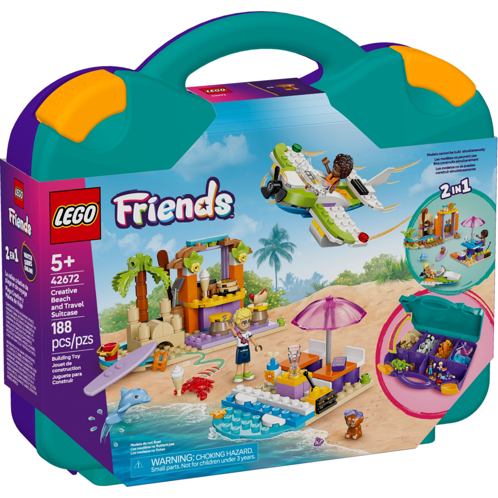 Конструктор LEGO Friends Творча валіза для подорожей і відпочинку на пляжі (42672) Конструктор LEGO Friends Творча валіза для подорожей і відпочинку на пляжі (42672)