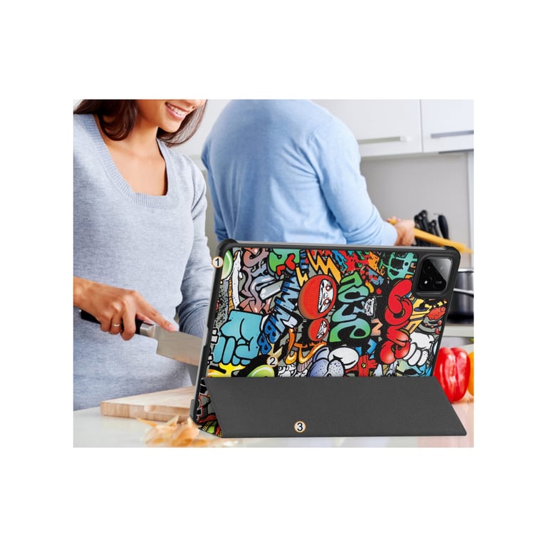 Чохол до планшета BeCover Smart Case Xiaomi Pad 7 / 7 Pro 11.2" Graffiti (712804) - фото 9