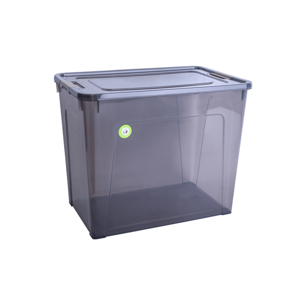 Контейнер для зберігання Алеана Smart Box Коричневий 40 л (алн 123086/коричневий прозорий) - фото 1