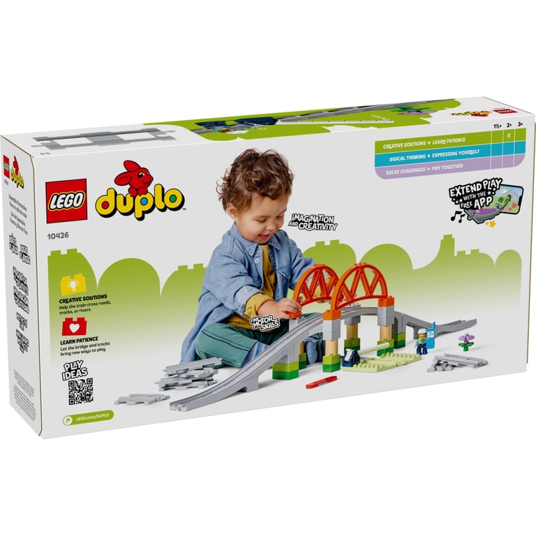 Конструктор LEGO DUPLO Town Додатковий набір. Залізничний міст і колії (10426) - фото 6