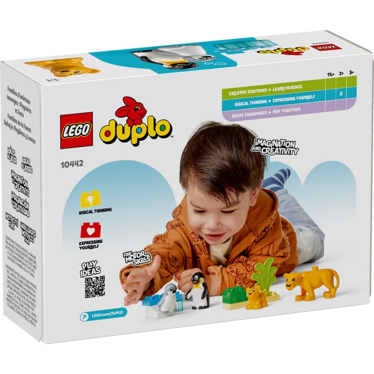 Конструктор LEGO DUPLO Town Сімейства диких тварин: Пінгвіни та Леви (10442) - фото 6