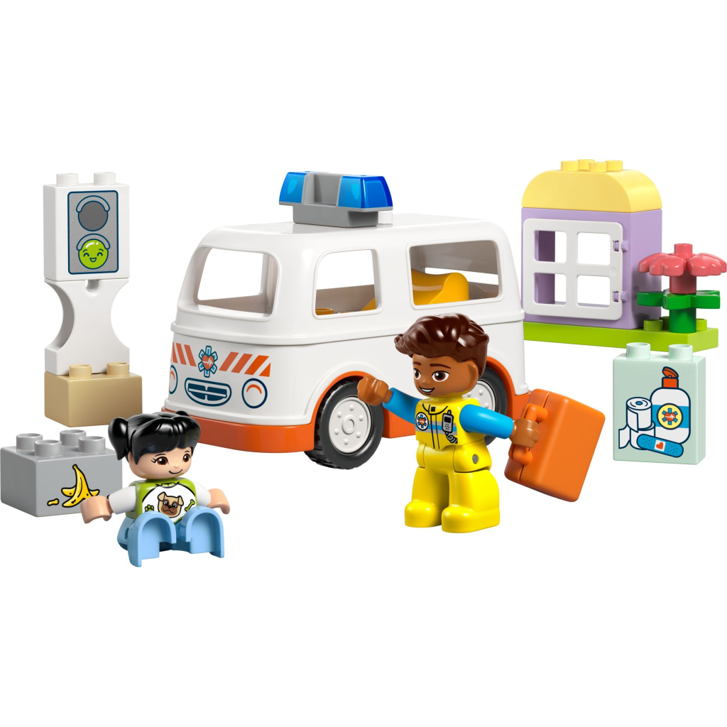 Конструктор LEGO DUPLO Town Швидка допомога та водій (10447) - фото 2 Конструктор LEGO DUPLO Town Швидка допомога та водій (10447) - фото 2