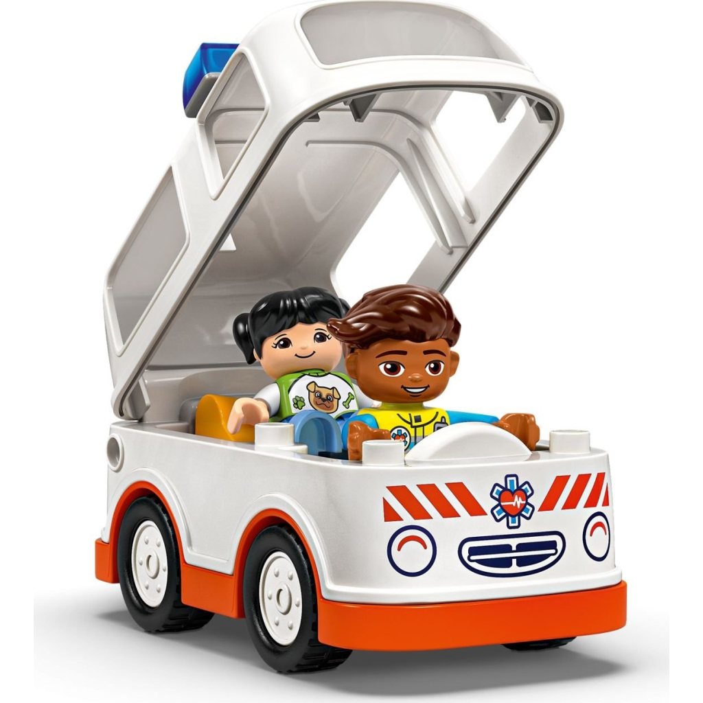 Конструктор LEGO DUPLO Town Швидка допомога та водій (10447) - фото 3 Конструктор LEGO DUPLO Town Швидка допомога та водій (10447) - фото 3