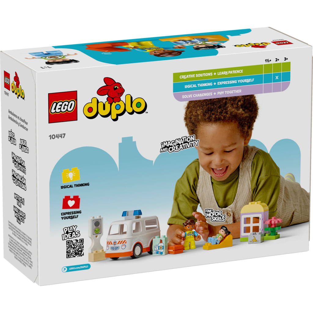 Конструктор LEGO DUPLO Town Швидка допомога та водій (10447) - фото 5 Конструктор LEGO DUPLO Town Швидка допомога та водій (10447) - фото 5