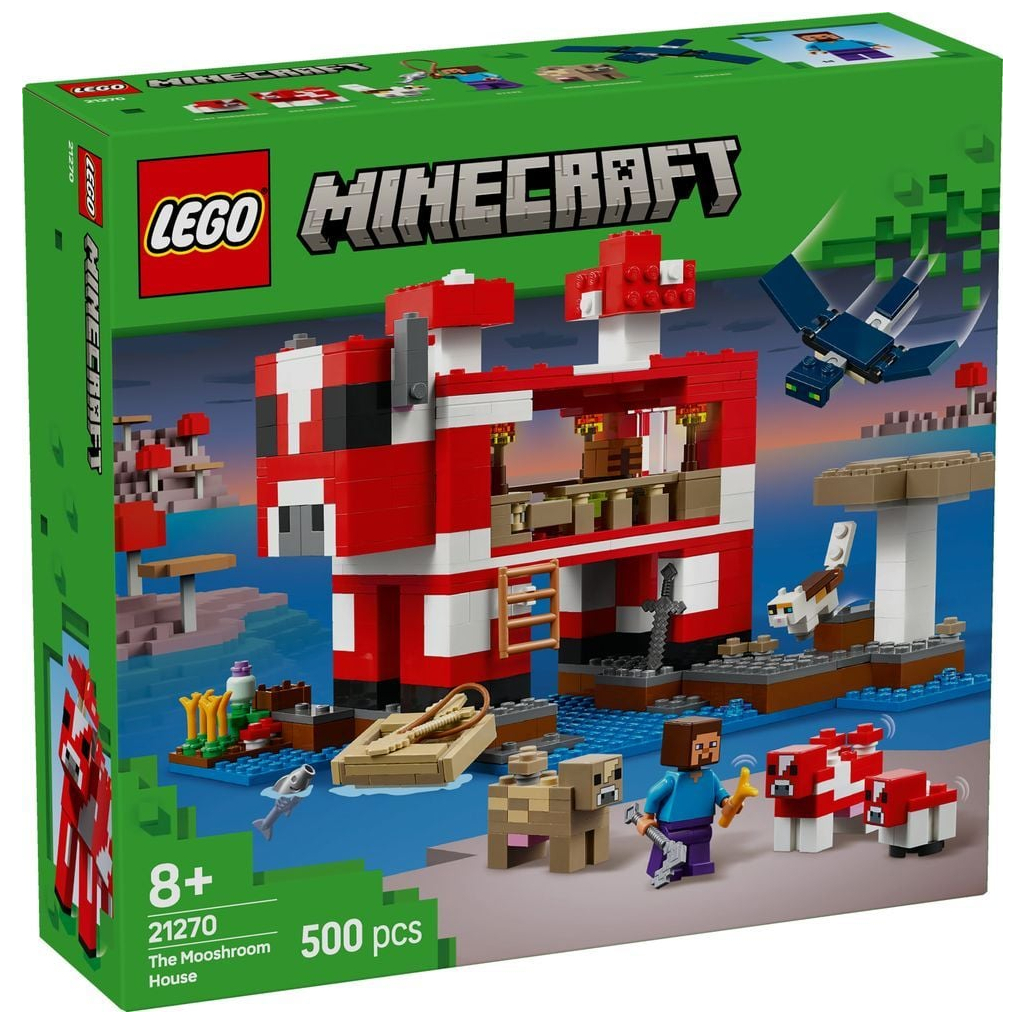 Конструктор LEGO Minecraft Грибний будинок (21270) - фото 1 Конструктор LEGO Minecraft Грибний будинок (21270) - фото 1